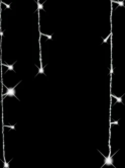 Christmas Warehouse 1008 Cool White Concave Bulb Led Christmas Icicle String Light - 30M> Icicle Lights