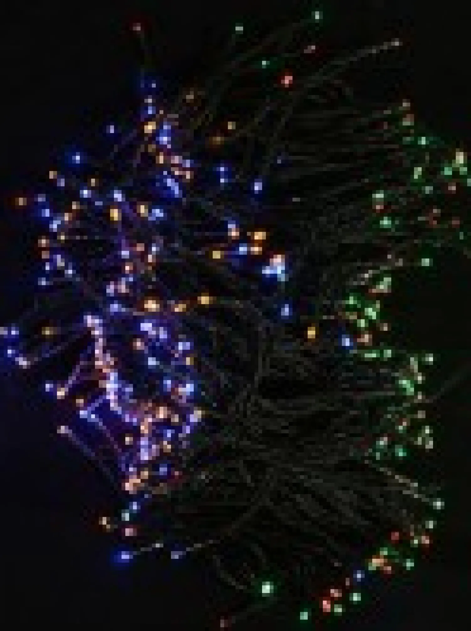 Christmas Warehouse 500 Multi Colour Concave Bulb Led String Fairy Solar Lights - 50M> Led Fairy Lights