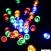 Christmas Warehouse 100 Multi Colour Concave Bulb Led String Fairy Solar Lights - 10M> Led Fairy Lights
