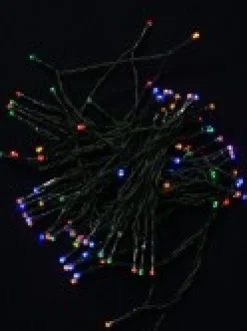 Christmas Warehouse 100 Multi Colour Concave Bulb Led String Fairy Solar Lights - 10M> Led Fairy Lights