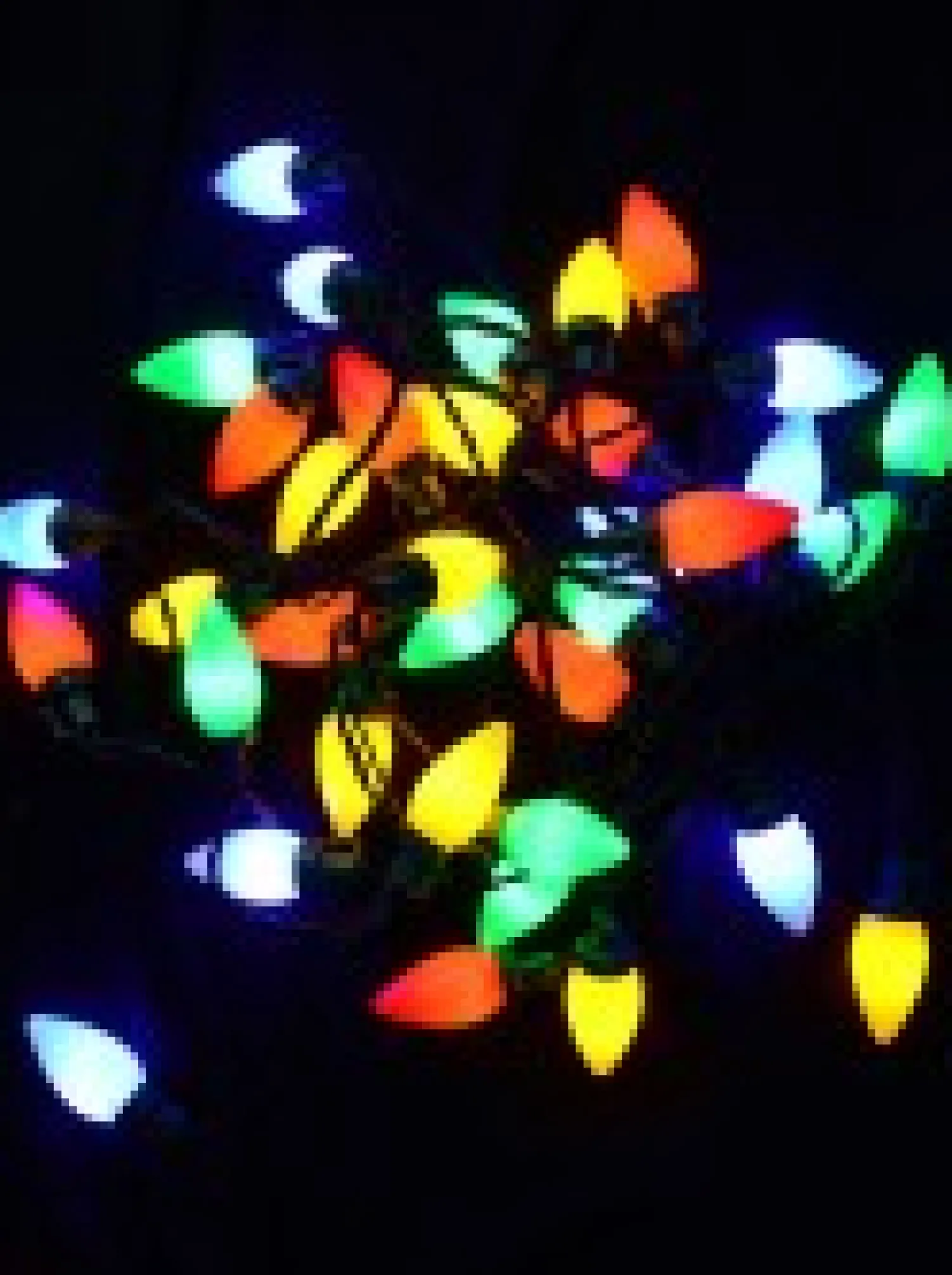 Christmas Warehouse 40 Multi Colour Led C7 Bulb Christmas Fairy String Lights - 3.9M> Led Fairy Lights