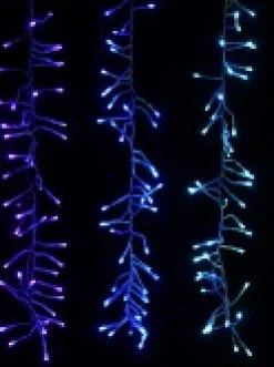 Christmas Warehouse 336 Multi Colour Led Concave Bulb Firecracker Cluster Icicle Light - 90Cm><noscript><img width=