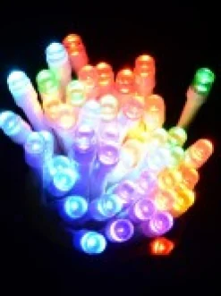 Christmas Warehouse 336 Multi Colour Led Concave Bulb Firecracker Cluster Icicle Light - 90Cm><noscript><img width=