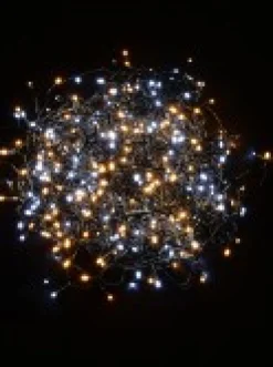 Christmas Warehouse 500 Warm & Cool White Led Concave Bulb Christmas Fairy String Lights - 25M><noscript><img width=