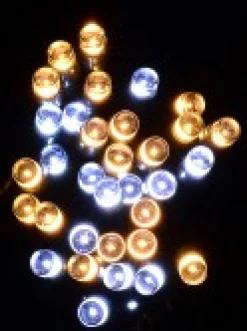 Christmas Warehouse 300 Warm & Cool White Led Concave Bulb Christmas Fairy String Lights - 15M> Led Fairy Lights