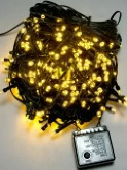 Christmas Warehouse 300 Warm White Led Concave Bulb Christmas Fairy String Lights - 15M><noscript><img width=