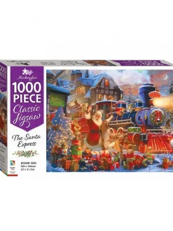 Christmas Warehouse All Aboard The Santa Express Christmas Jigsaw Puzzle - 1000 Pieces> Christmas Games & Puzzles