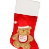 Christmas Warehouse Baby's 1St Christmas Cuddly Looking Teddy Bear Red Christmas Stocking - 42Cm> Christmas Stockings