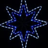 Christmas Warehouse Blue & Cool White 5-Point Star Of Bethlehem Led Rope Light Silhouette - 75Cm> Christmas Light Displays