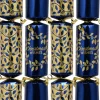 Christmas Warehouse Blue & Gold With Christmas Wishes Holly Vine & Wreath Bon Bons - 50 X 30Cm> Christmas Cracker Bon Bon Catering Packs (50 Per Pack)