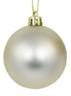 Christmas Warehouse Champagne Glitter, Matte & Metallic Christmas Baubles - 12 X 60Mm><noscript><img width=