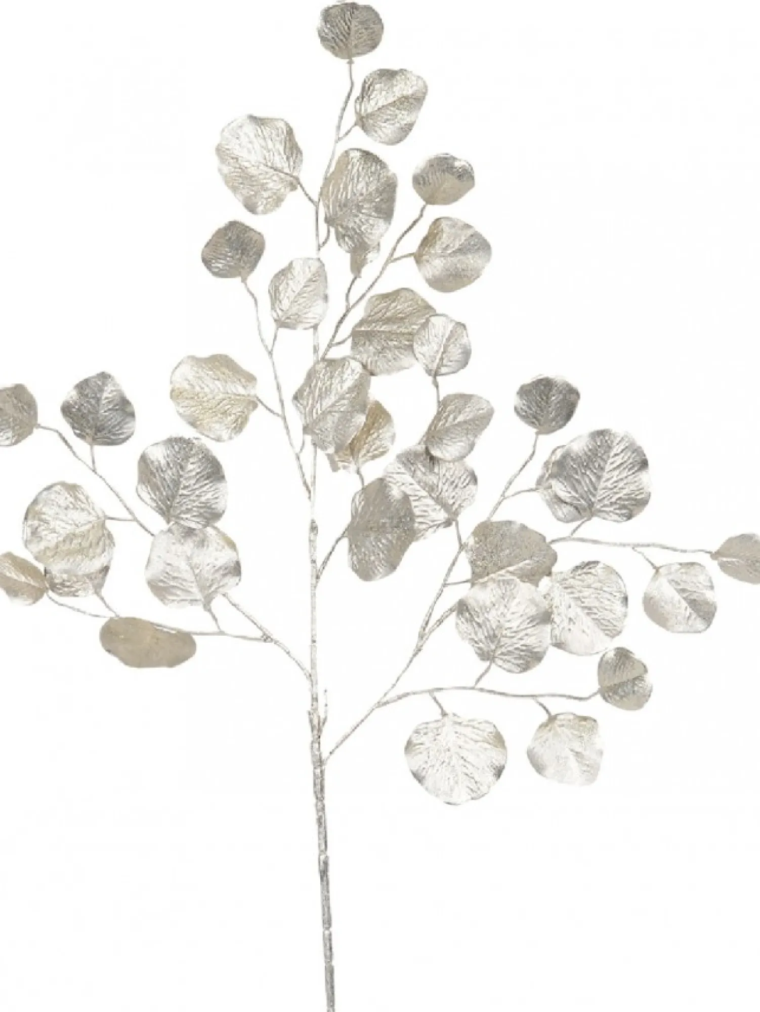 Christmas Warehouse Champagne Wide Leaf Magnolia Look Decorative Christmas Spray Stem - 86Cm> Christmas Stems