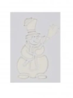 Christmas Warehouse Christmas Themes Reusable Spray Snow Stencil Christmas Decorations - 24Cm> Window Decals, Stencils & Stickers