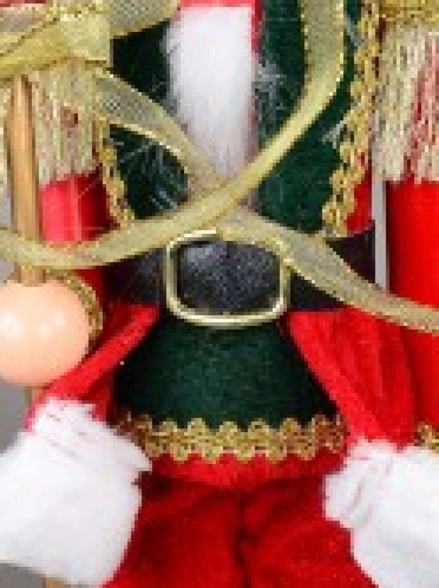 Christmas Warehouse Classic Christmas Nutcracker With Finial Staff Decorative Ornament - 39Cm> Nutcrackers & Tin Soldiers