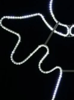 Christmas Warehouse Cool White Nativity Angel With Halo Smd Strip Light Silhouette - 83Cm> Christmas Light Displays