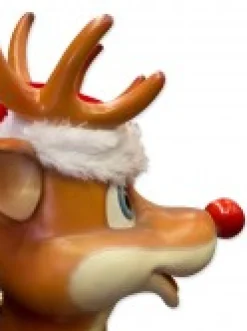 Christmas Warehouse Cute Standing Resin Reindeer Life Size Christmas Decoration Ornament - 1.1M> Large Christmas Decor