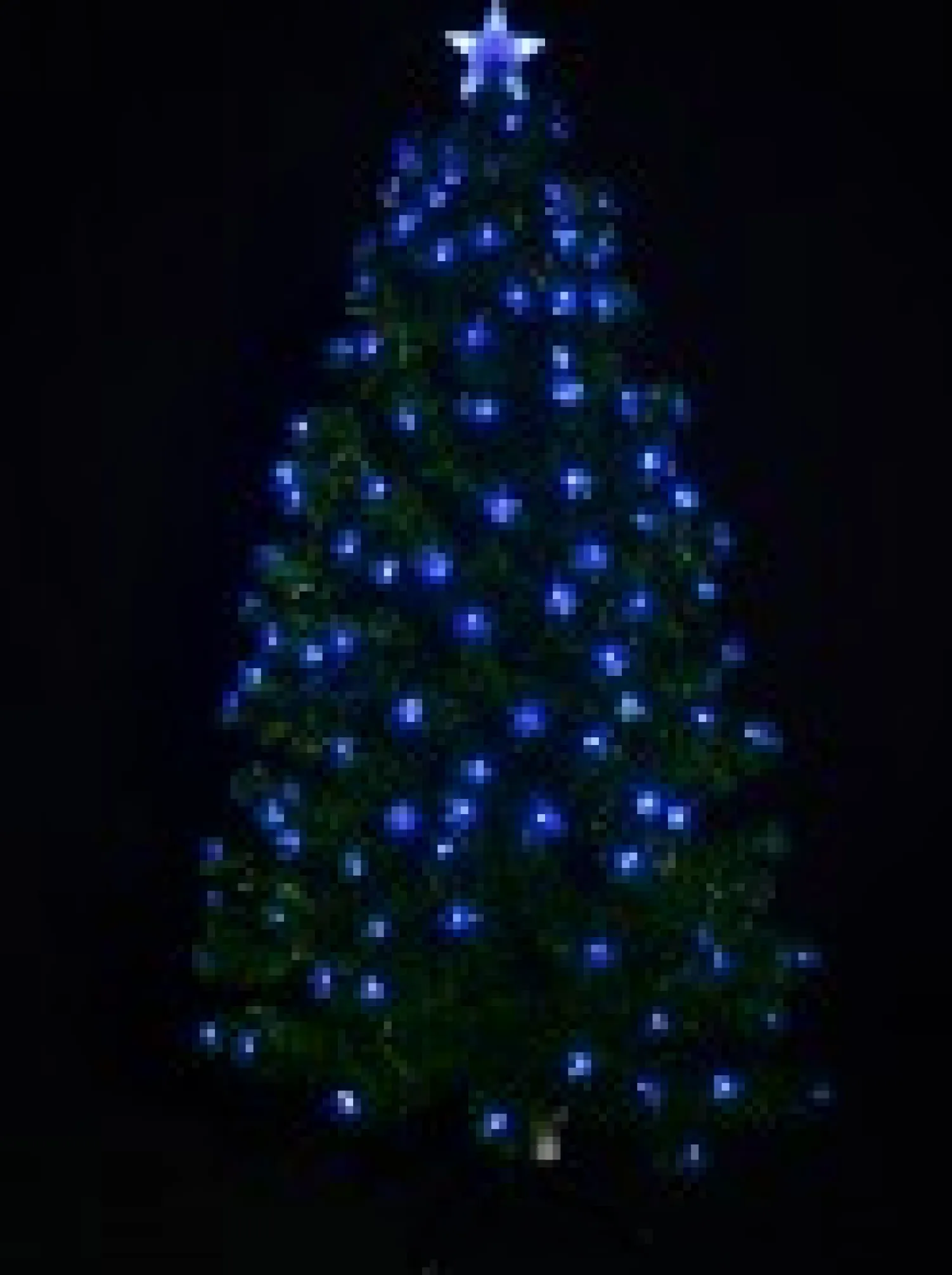 Christmas Warehouse Enchanting Dynamic & Static Colour Led Christmas Tree With 183 Tips - 1.5M> Fibre Optic Christmas Trees