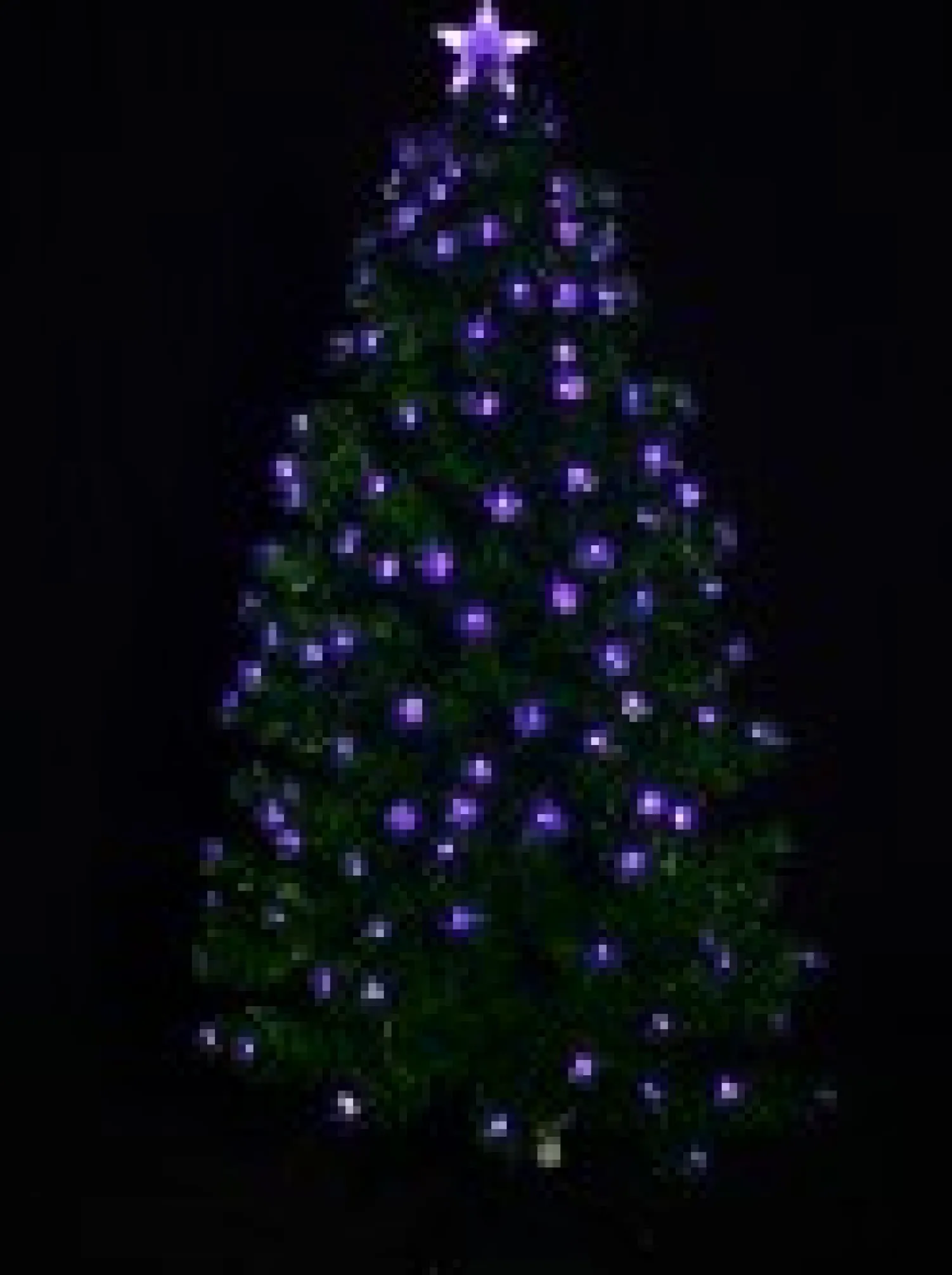 Christmas Warehouse Enchanting Dynamic & Static Colour Led Christmas Tree With 183 Tips - 1.5M> Fibre Optic Christmas Trees