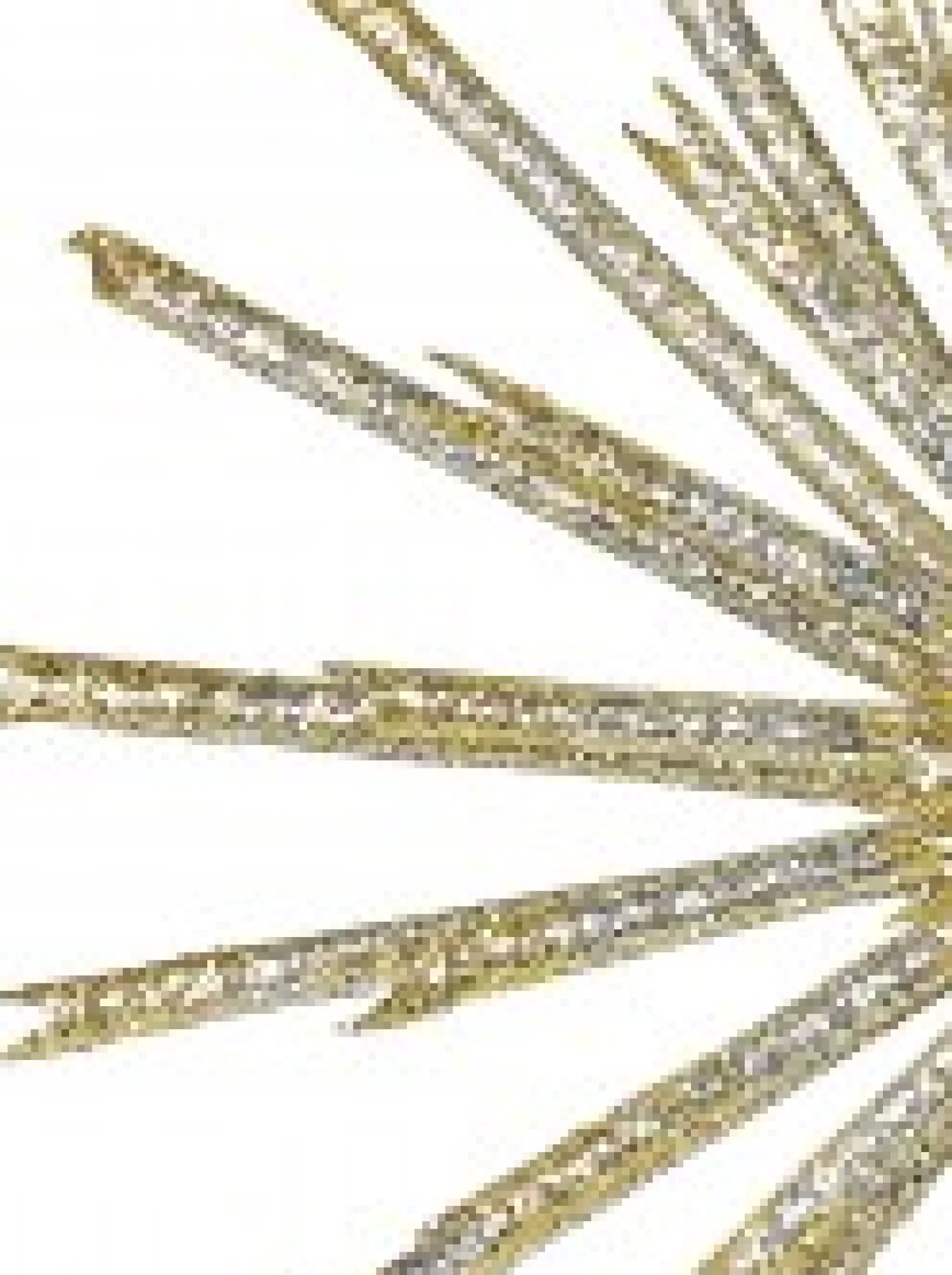 Christmas Warehouse Gold & Platinum Glittered Starburst Decorative Christmas Ornament Pick - 25Cm> Christmas Picks
