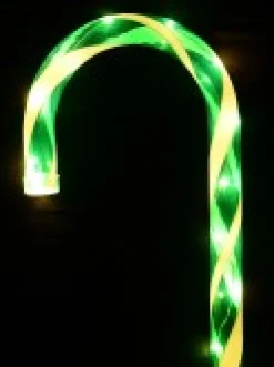 Christmas Warehouse Green & White Candy Cane Garden Christmas Path Light Set - 4 X 80Cm><noscript><img width=
