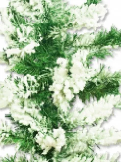 Christmas Warehouse Heavily Flocked Antarctic Snow Pine Christmas Garland With 180 Tips - 2.7M><noscript><img width=
