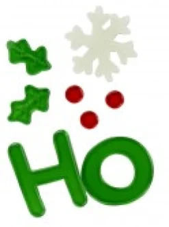 Christmas Warehouse Ho Ho Ho, Snowflakes & Holly Gel Christmas Window Cling Decoration - 17Cm><noscript><img width=