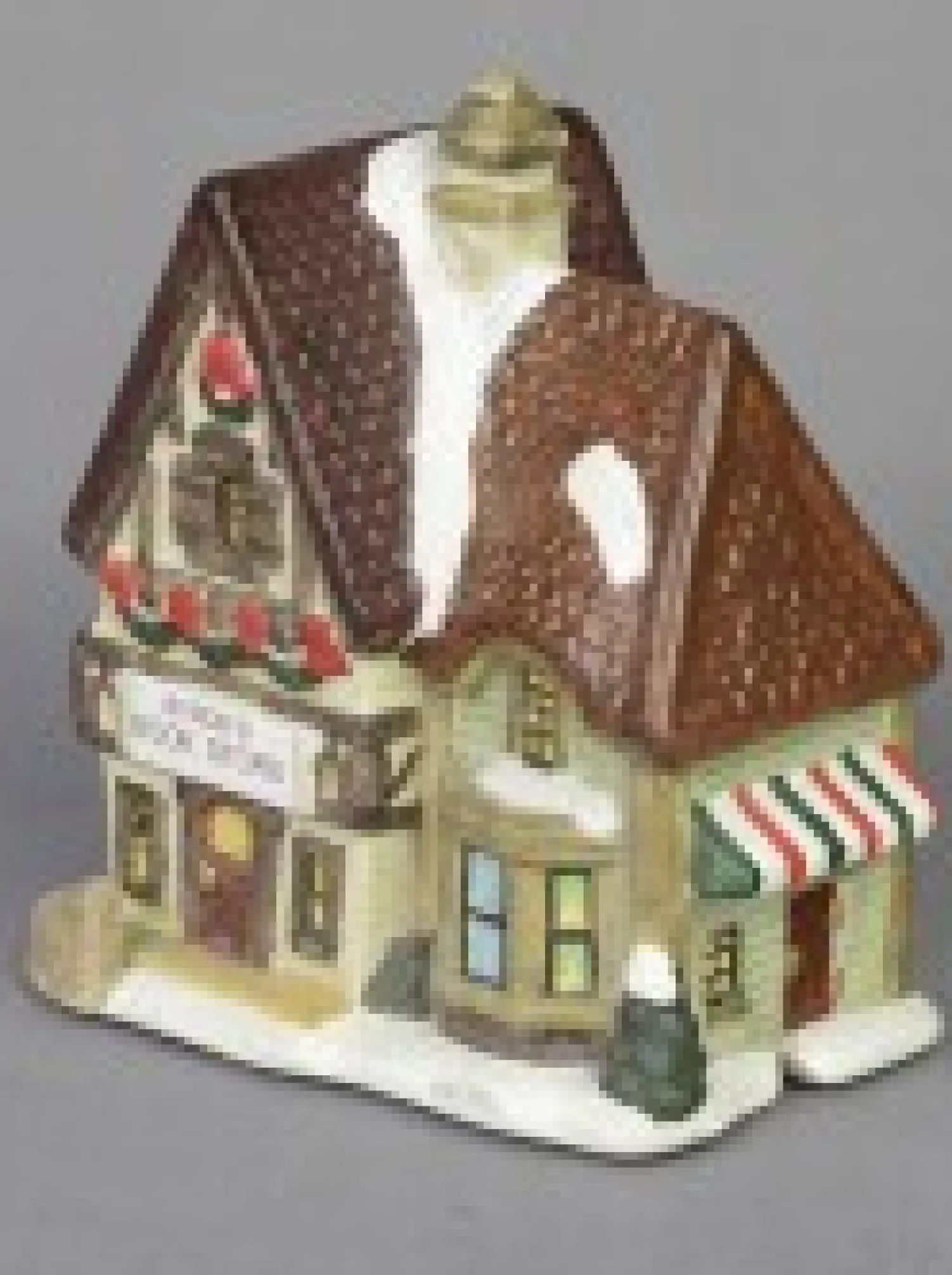 Christmas Warehouse Large Christmas Village Scene With Church, Shops & Figurines - 17 Piece> Christmas Village Scenes