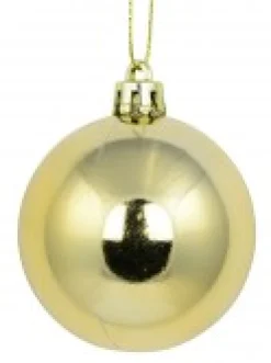 Christmas Warehouse Light Gold Metallic & Gold Glitter, Matte & Metallic Baubles - 12 X 60Mm><noscript><img width=