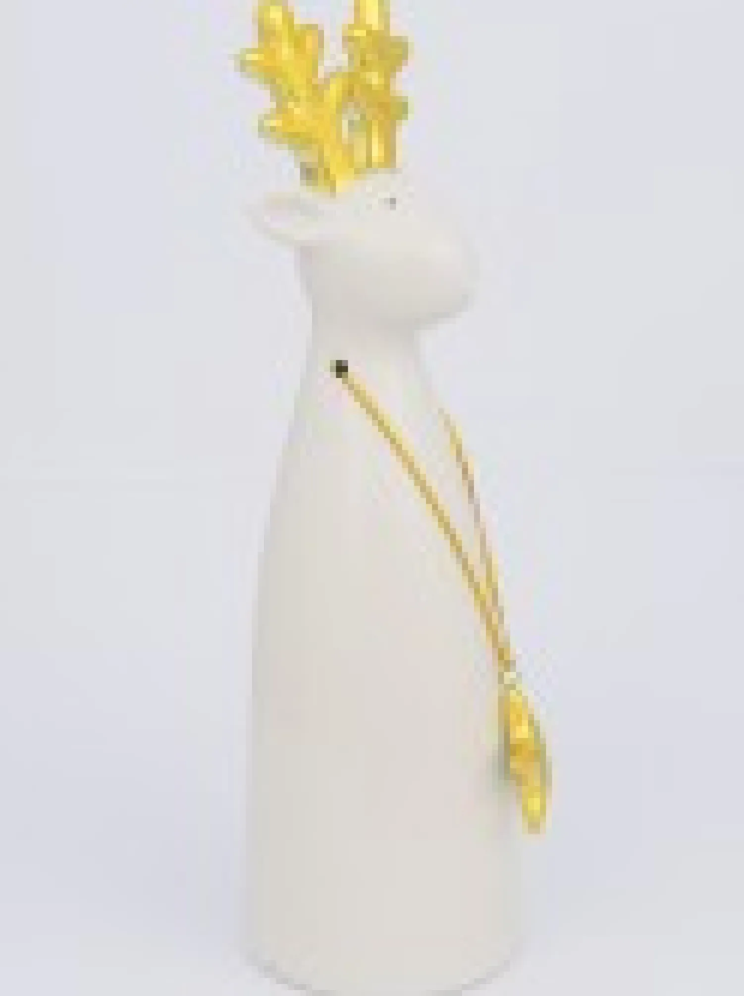 Christmas Warehouse Modern Chic Look Large Gloss Reindeer Ceramic Christmas Ornament - 25Cm> Ceramic Christmas Ornaments