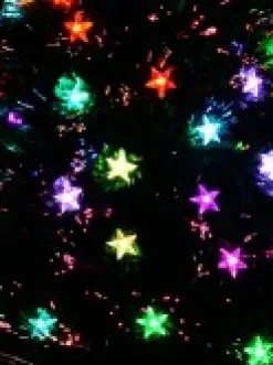 Christmas Warehouse Multi Colour Fibre Optic Christmas Tree With 85 Tips & Led Stars - 90Cm><noscript><img width=