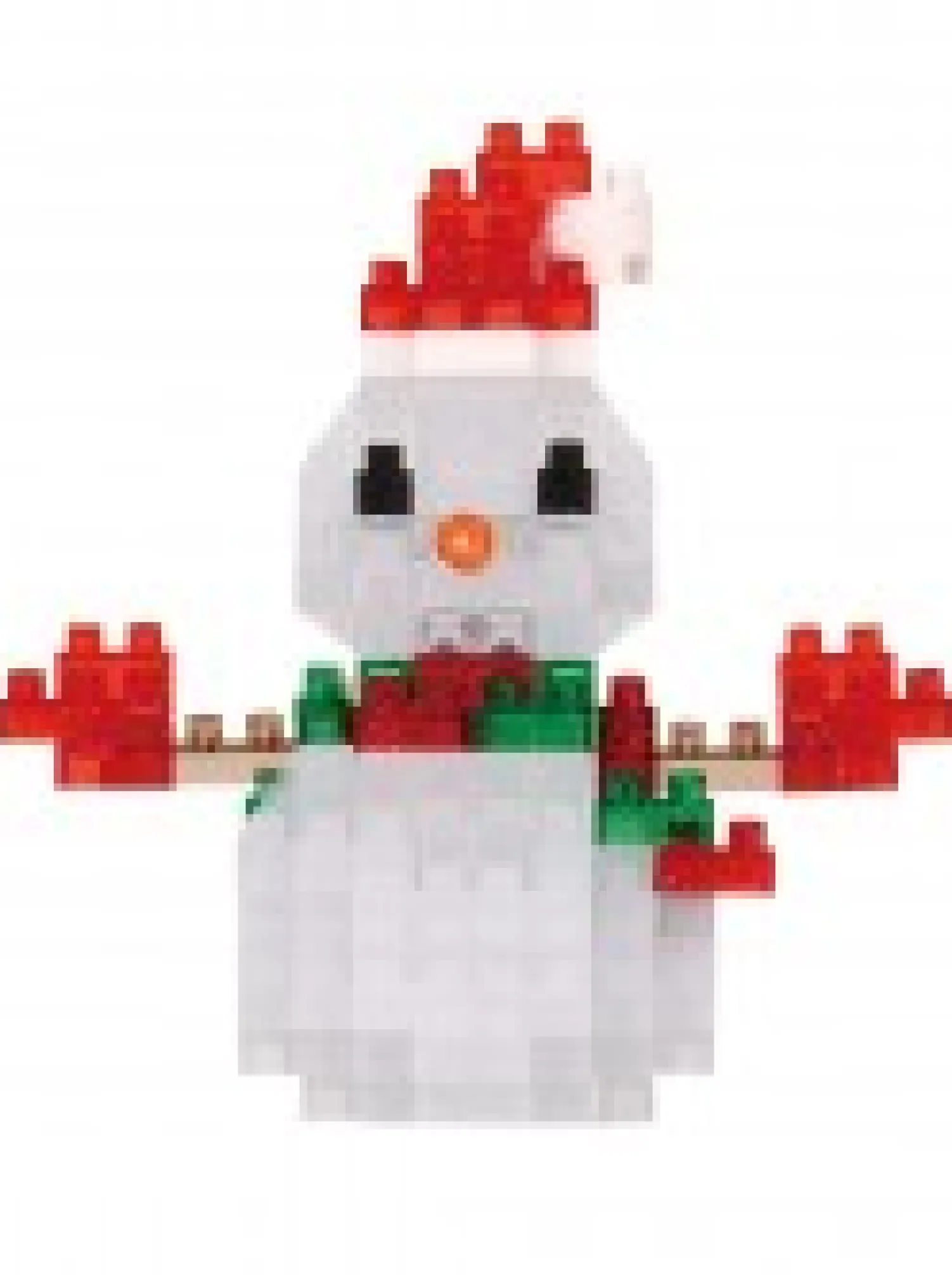 Christmas Warehouse Nanoblocks Traditional Snowman With Hat Christmas Toy - Nbc_368 160 Piece> Christmas Crafts & Activities