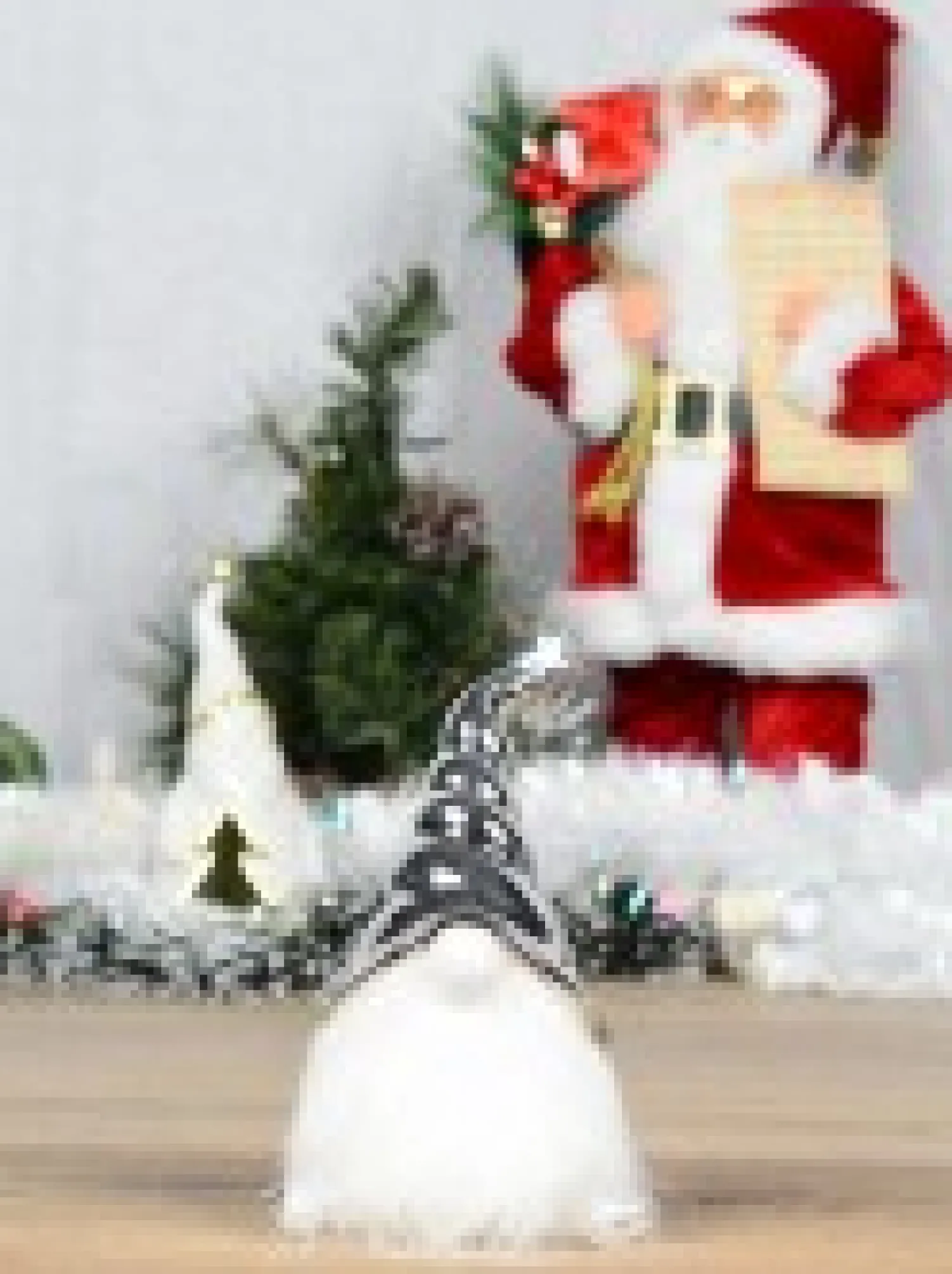 Christmas Warehouse Nisse Santa With Glorious Beard Ceramic Christmas Ornament - 17Cm> Ceramic Christmas Ornaments