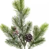 Christmas Warehouse Pine Cone & Berry Frosted Natural Look Pine Christmas Spray - 32Cm> Christmas Picks