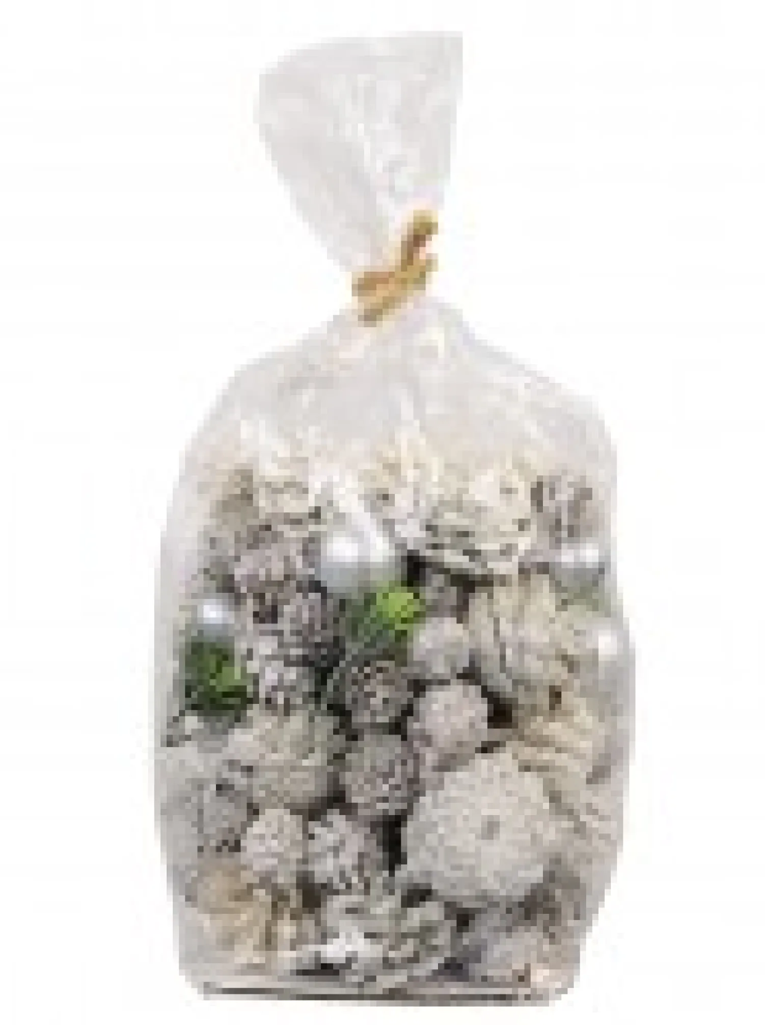 Christmas Warehouse Pine Cones With Snowflakes, Berries & Bells Christmas Decoration Mix - 350G> Natural Christmas Decorations
