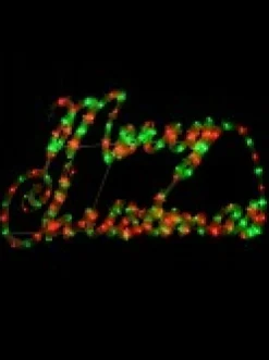 Christmas Warehouse Red & Green Cursive Merry Christmas Led Rope Light Silhouette - 72Cm><noscript><img width=