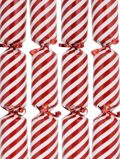 Christmas Warehouse Red & White Candy Cane Stripe Christmas Cracker Bon Bons - 50 X 30Cm> Christmas Cracker Bon Bon Catering Packs (50 Per Pack)
