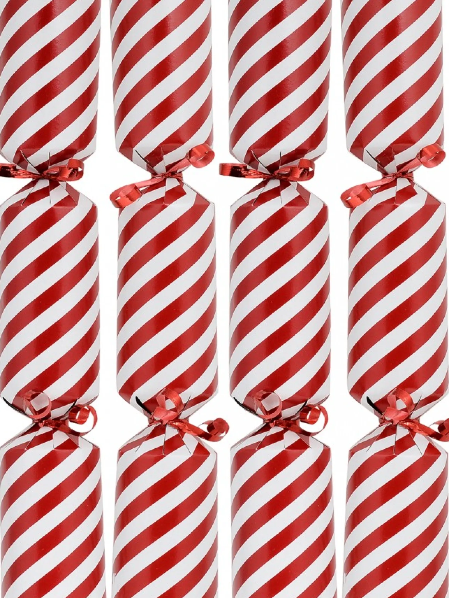 Christmas Warehouse Red & White Candy Cane Stripe Christmas Cracker Bon Bons - 50 X 30Cm> Christmas Cracker Bon Bon Catering Packs (50 Per Pack)