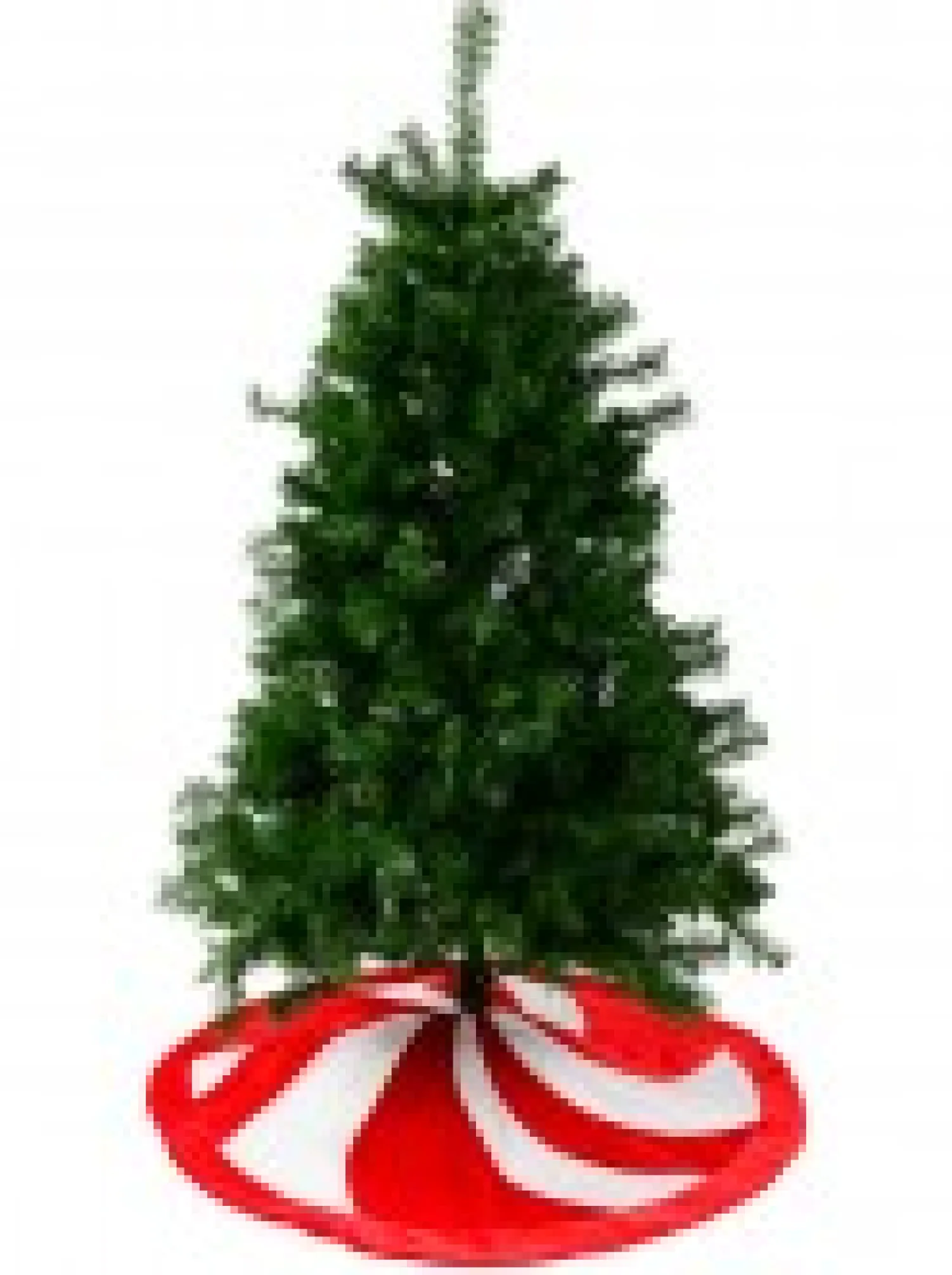 Christmas Warehouse Red & White Candy Swirl Pattern Christmas Tree Skirt - 1.2M> Tree Skirts