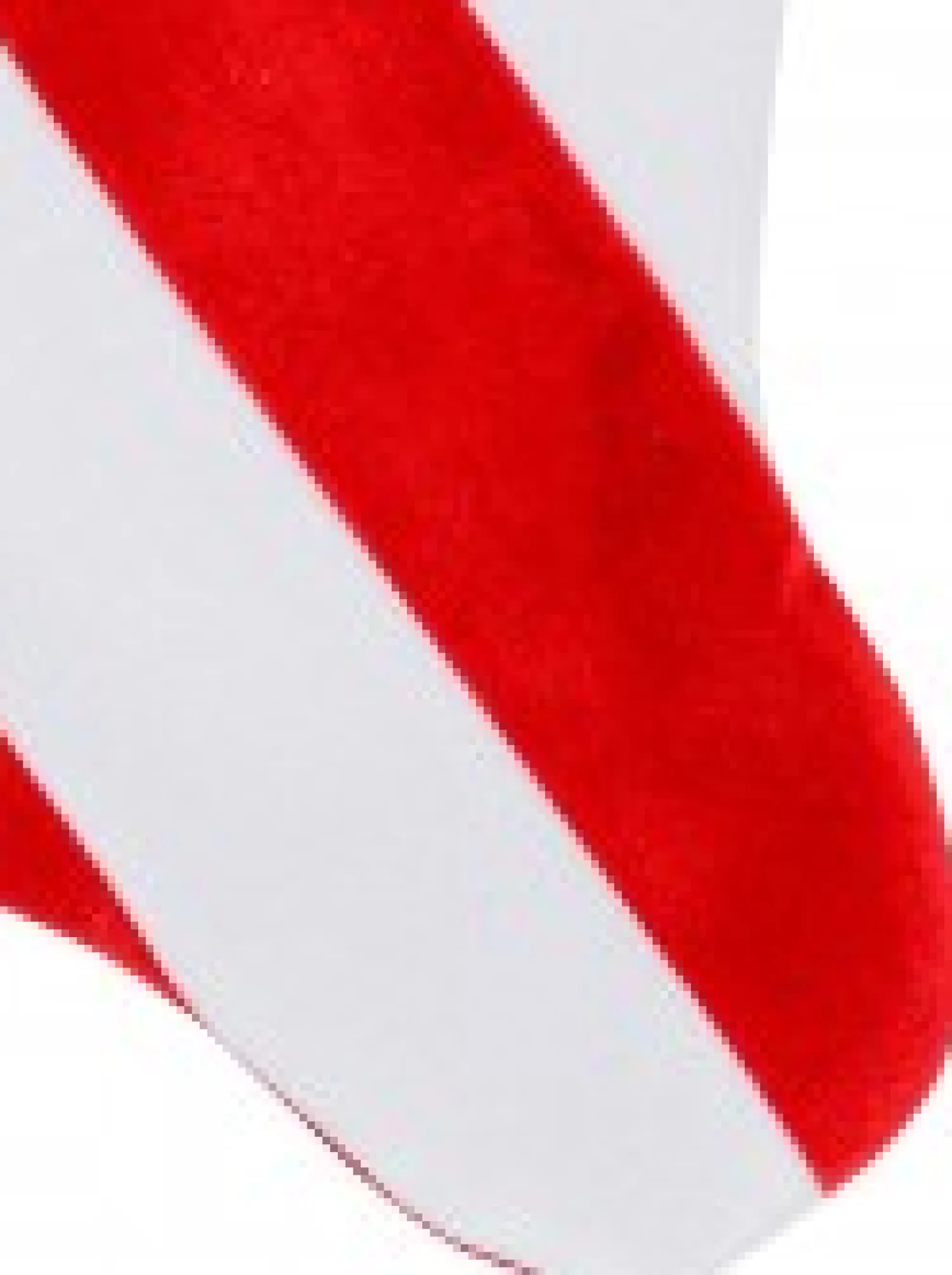 Christmas Warehouse Red & White Stripe With Font & Holly Applique Velvet Christmas Stocking - 48Cm> Christmas Stockings
