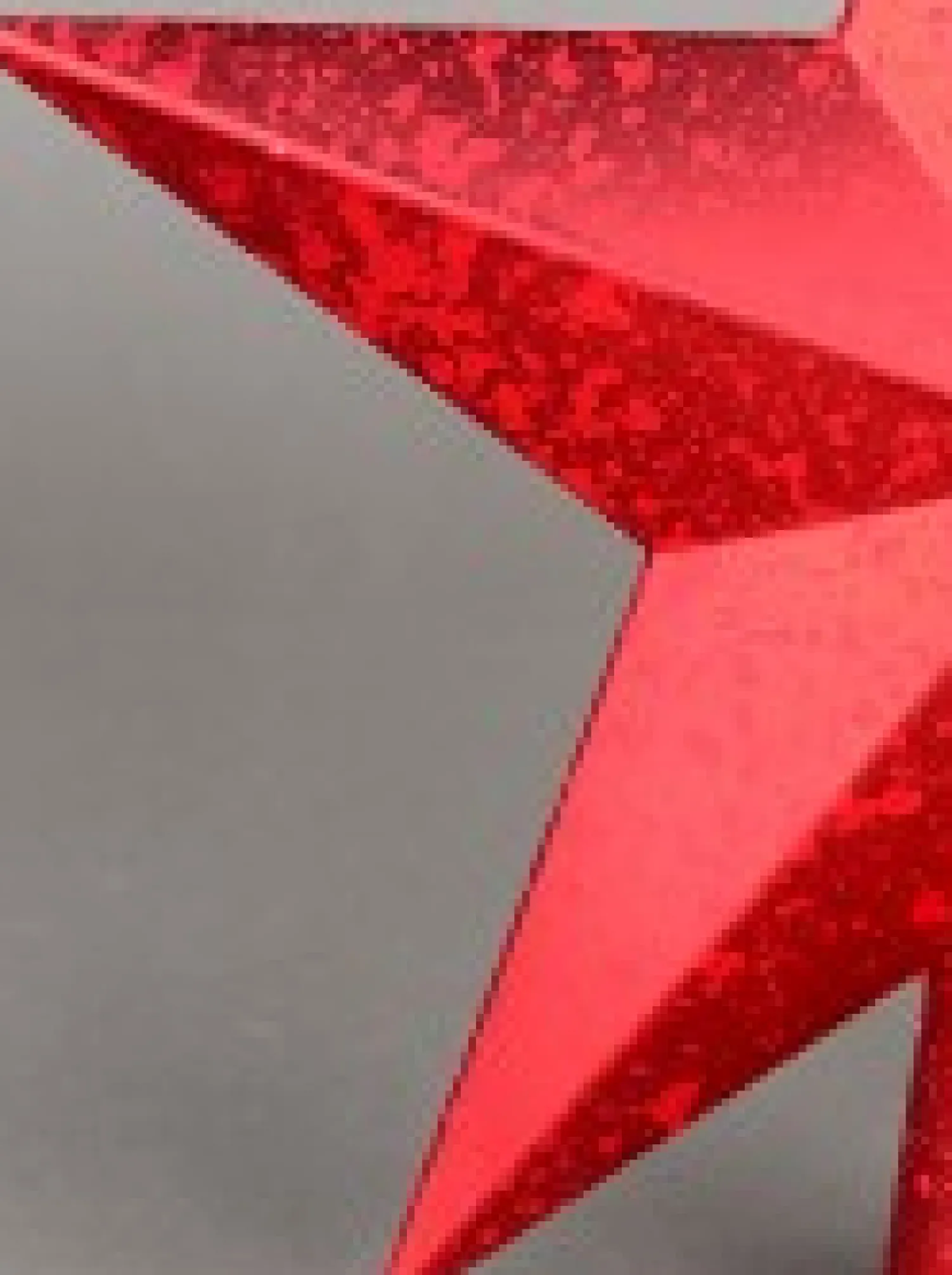 Christmas Warehouse Red 3D Star With Splatter Pattern Christmas Tree Top Decoration - 20Cm> Tree Top Decorations