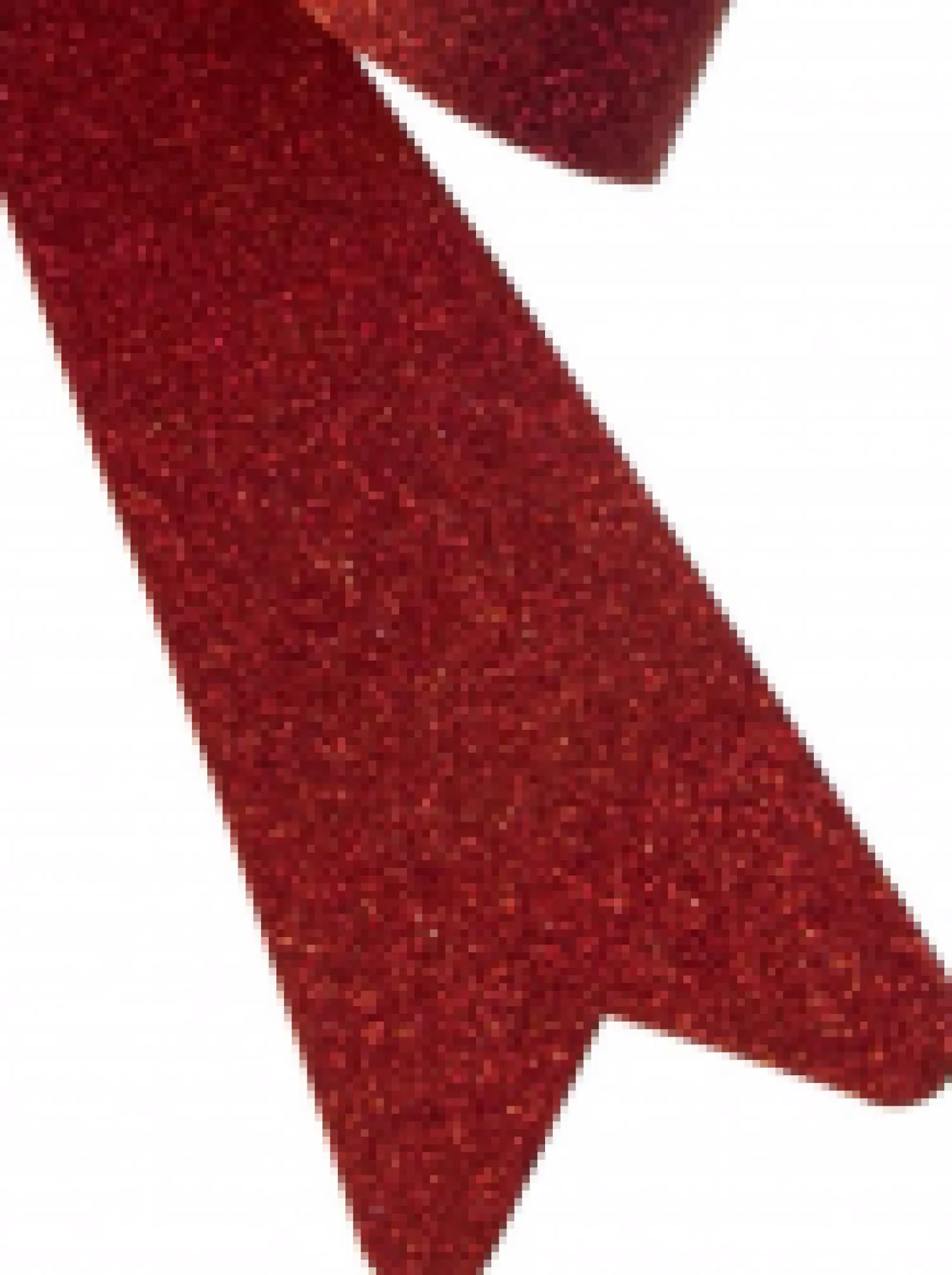Christmas Warehouse Red Glitter Pvc Christmas Tree Bow Decoration - 24Cm> Christmas Bows