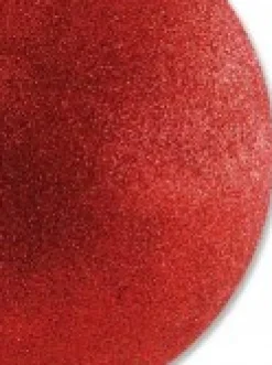 Christmas Warehouse Red Glittered Large Display Bauble Christmas Decoration - 20Cm><noscript><img width=