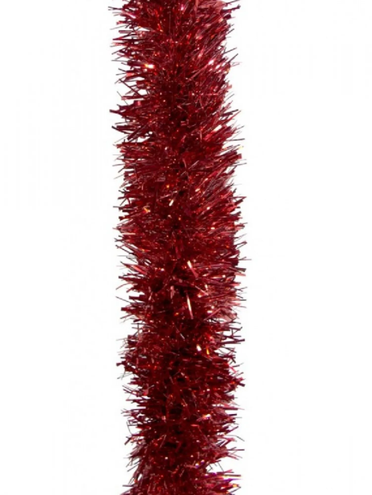 Christmas Warehouse Red Metallic 8Ply Classic Christmas Tinsel Garland - 10Cm X 5M> Tinsel