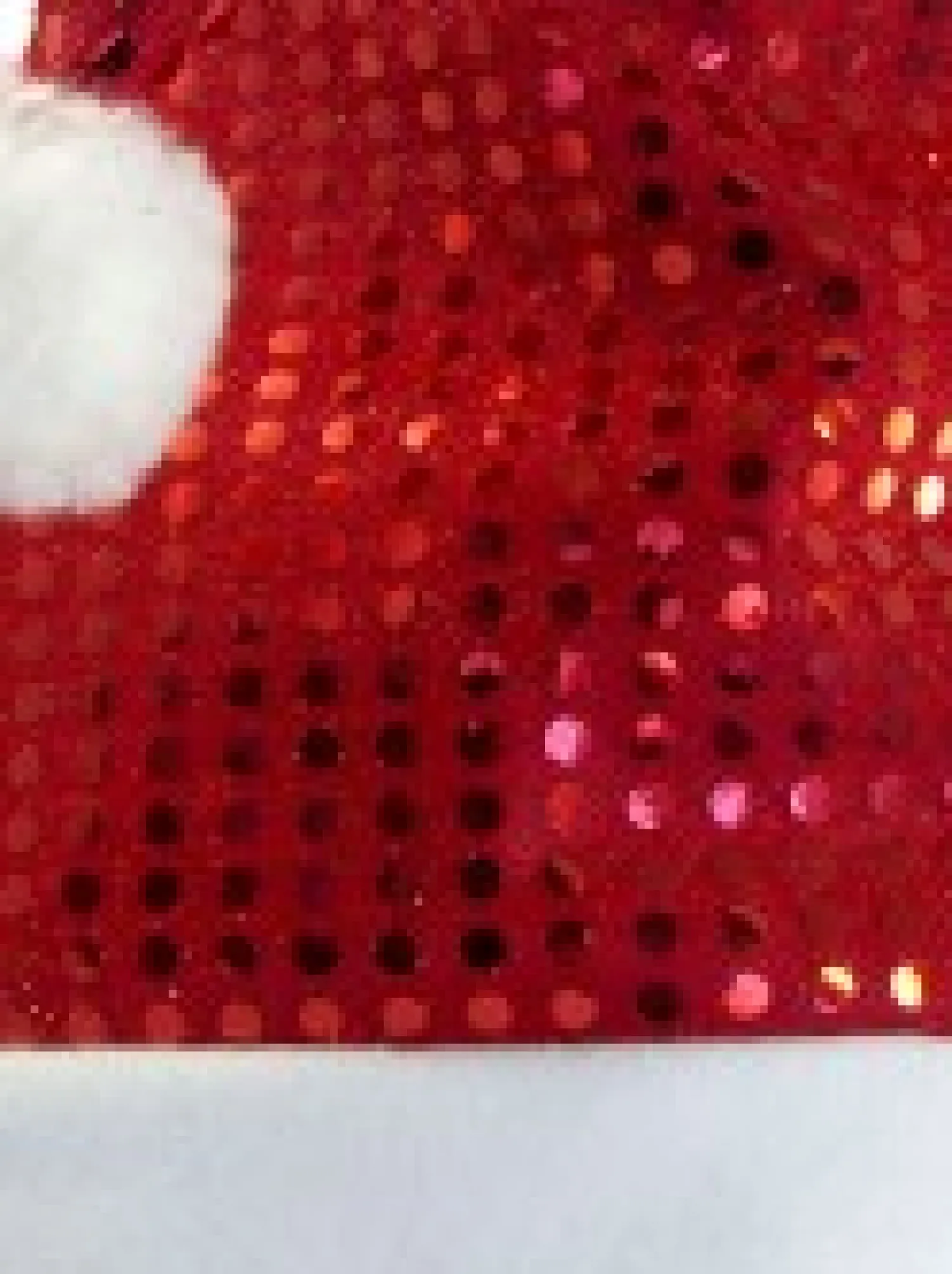 Christmas Warehouse Red Sequins On Red Traditional Christmas Santa Hat - One Size Fits Most> Santa Hats