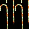 Christmas Warehouse Red, White & Green Stripe Candy Cane Garden Christmas Path Lights - 4 X 60Cm> Path Lights