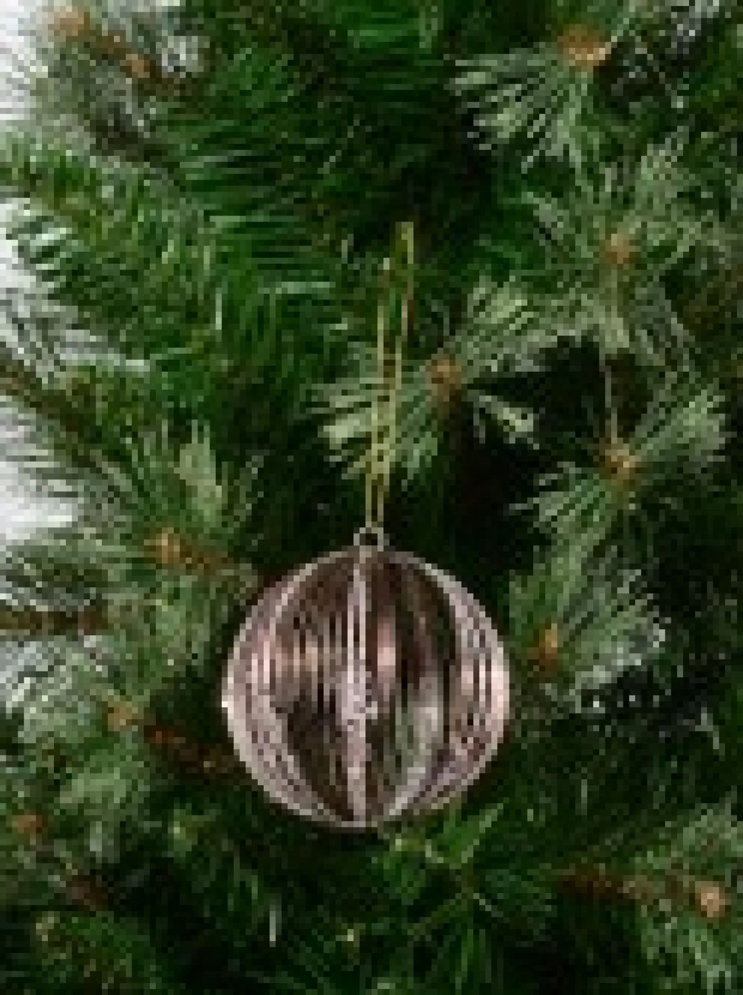 Christmas Warehouse Rose Gold Wire Bauble Shape Christmas Tree Hanging Decoration - 80Mm> Hanging Decorations - Individual