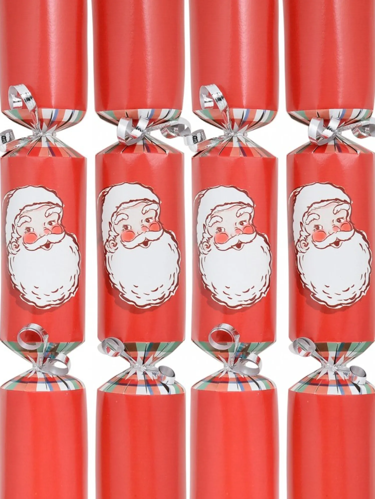 Christmas Warehouse Rosy Red Cheek Traditional Jolly Santa Christmas Cracker Bon Bons - 50 X 30Cm> Christmas Cracker Bon Bon Catering Packs (50 Per Pack)