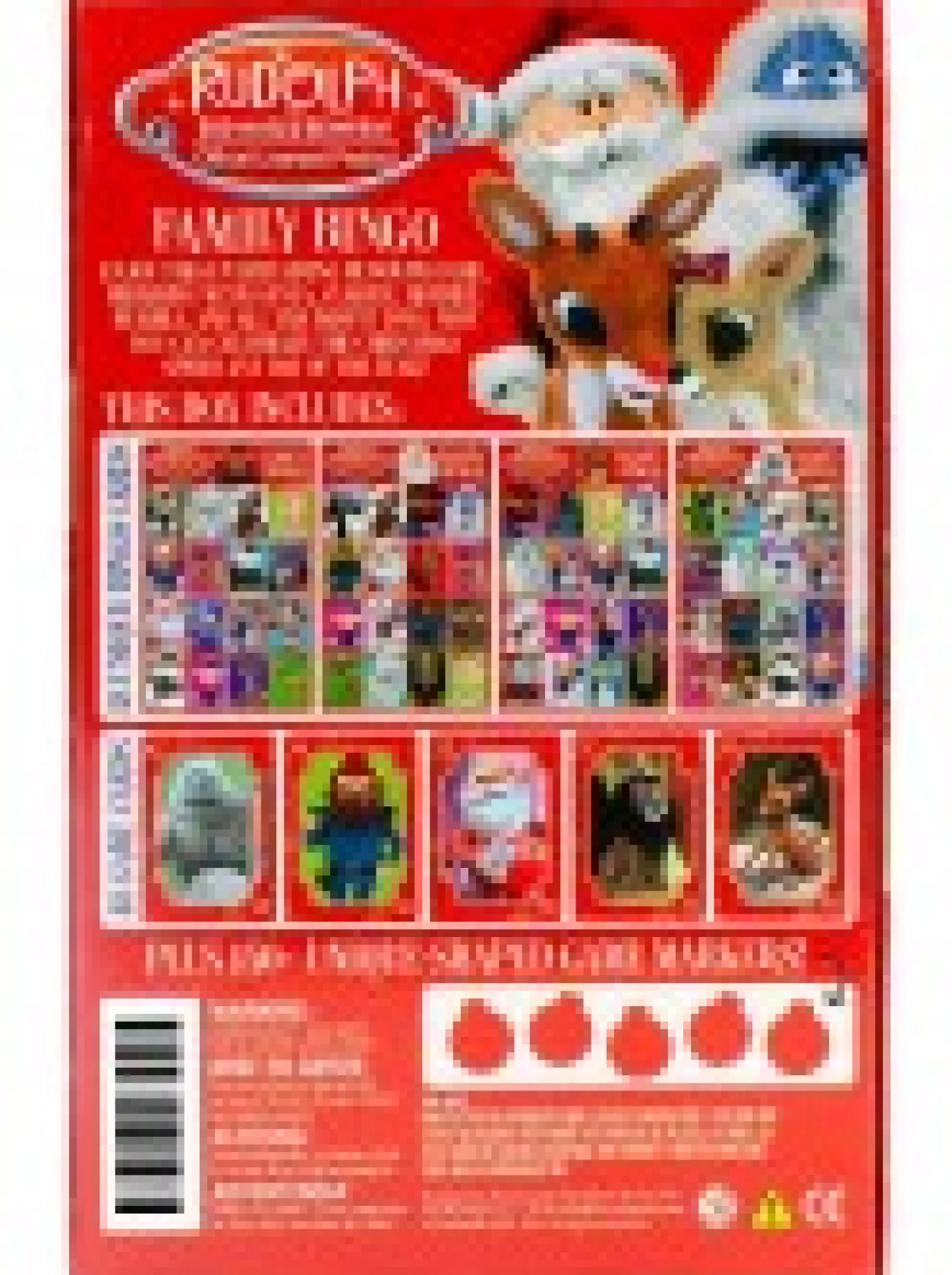Christmas Warehouse Rudolph The Red Nosed Reindeer Family Bingo Christmas Game - 2 To 18 Players> Christmas Games & Puzzles