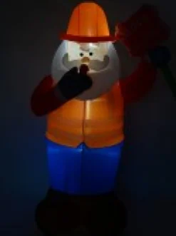 Christmas Warehouse Santa Traffic Controller Illuminated Christmas Inflatable Display - 1.8M><noscript><img width=