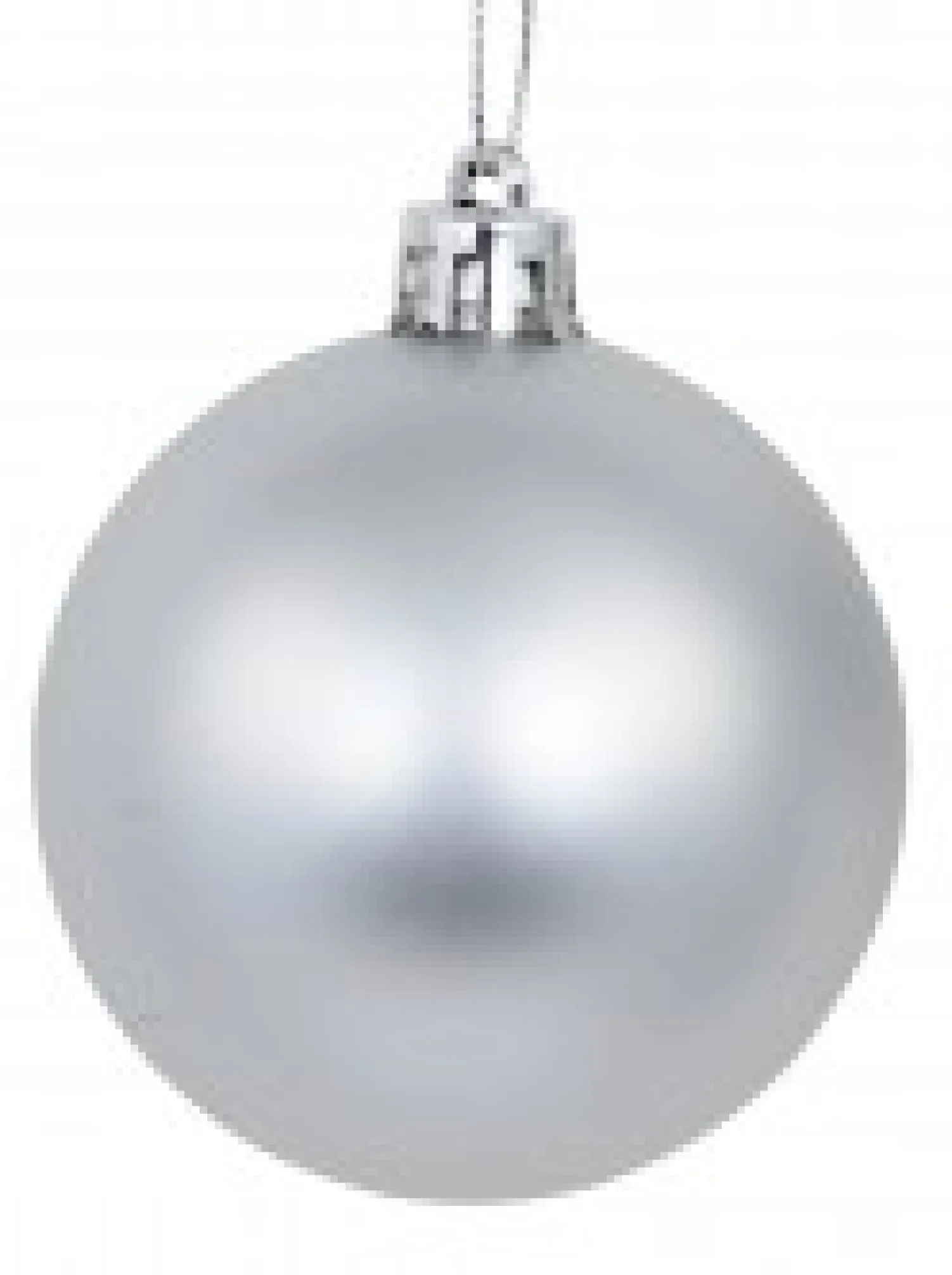 Christmas Warehouse Silver Glittered, Matte & Metallic Christmas Bauble Decorations - 12 X 60Mm> Bauble Packs